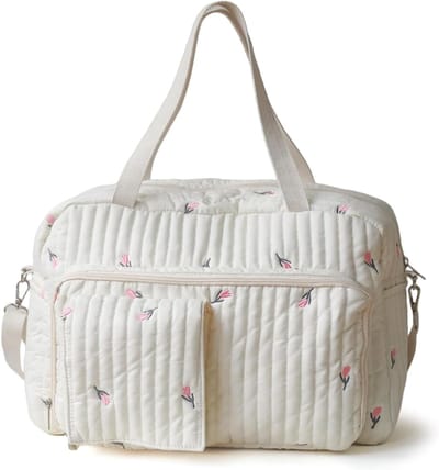 Luiertas - Baby Tas - Baby Verzorging - Gewatteerd Ontwerp - 40 x 28 cm - Beige
