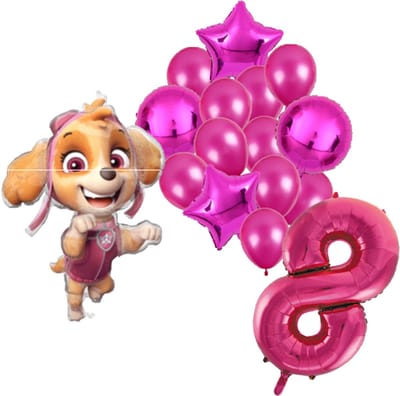 Paw Patrol Skye ballonnen pakket - 61x91cm - Folie Ballon set - Themafeest - Verjaardag - 8 jaar - Ballonnen - Versiering - Helium ballon