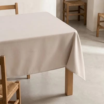 GAMUSI Tafelkleed FONS – Vlekbestendig Tafelkleed – Getextureerd Effen Design – OEKO-TEX® – 140x100 cm – Lichtgrijs
