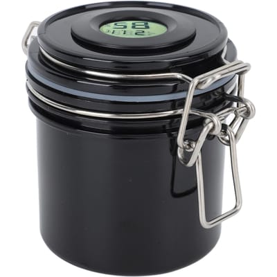 Wimperlijm Bewaarpot 250ml Thermometer Hygrometer Wimperextension Lijm Bewaarcontainer Zwart zwart