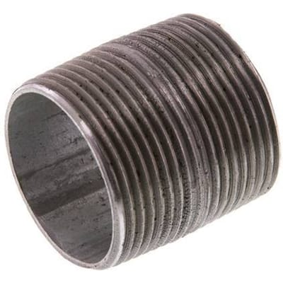 R 1 1/4'' Verzinkt Stalen Dubbele Pijpnippel 50 Bar DIN 2982 - 40mm [2 Stuks]