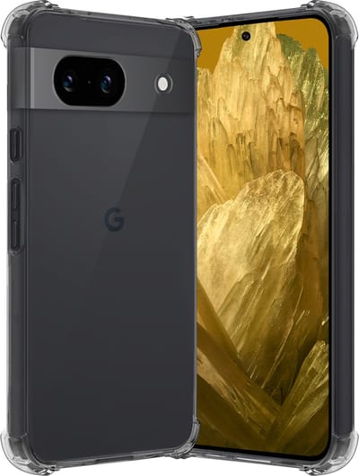 Hoes - Geschikt voor Google Pixel 8a - Sterk & Shockproof - Siliconen Case - Back Cover - Telefoon Hoesje Shock Proof - Transparant