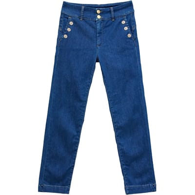 Slim Chino Crop Jeans Dames Salsa Jeans Secret Push In