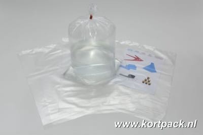 Kortpack - LDPE vlakke zakken - 15cm x 32cm x 50my - Transparant - 1000 Stuks per verpakking - (015.0556)