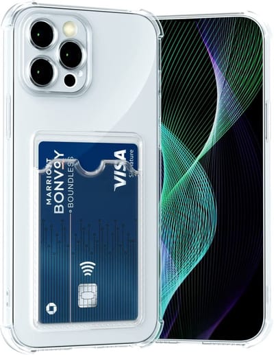 Backcover met Pashouder – Geschikt voor Appel iPhone 7/8 SE (2020/2022) – Transparant – Anti Shock Siliconen Hoesje
