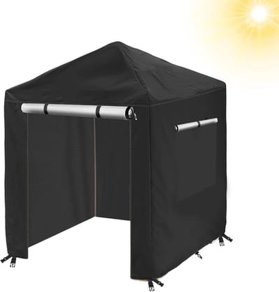 Speelhuis Afdekking - Buitenhoes Speeltoestel - Bescherming Buiten - Waterdicht en Zonwerend - 30L x 26B cm - Zwart
