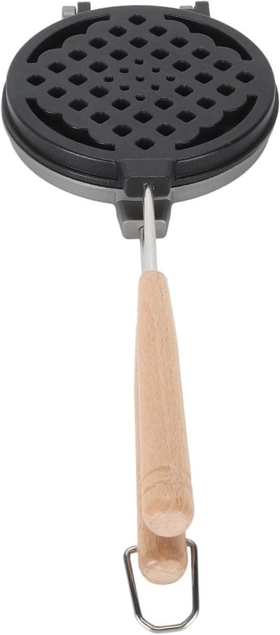 Wafelijzer Pan - Sandwich Broodrooster - Ontbijt Bakken - Dubbelzijdig Anti-aanbak - 36 x 14 cm - Zwart