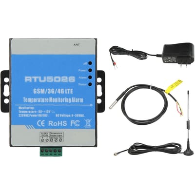 Temperatuuralarm 12VDC GSM 3G 4G RTU Metaal voor Zonne-energiecentrale Meteorologisch Observatorium blue