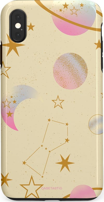 Casetastic Hoesje Geschikt voor Apple iPhone Xs Max - Stijlvolle Beschermende Duo-layer Case - Zomerse nacht