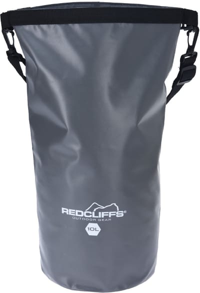 Redcliffs - Waterdichte tas - Drybag - 10 Liter - 19x48cm - Outdoor tas - Opbergtas - Grijs