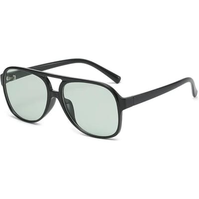 Lunettes de Soleil Aviateur Surdimensionnées Confortables Durables Haute Qualité Intemporelles Rétro Haut de Gamme Style Designer pour Femme Homme As picture
