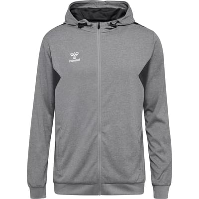 Hooded polyester trainingsjack met rits Hummel Authentic