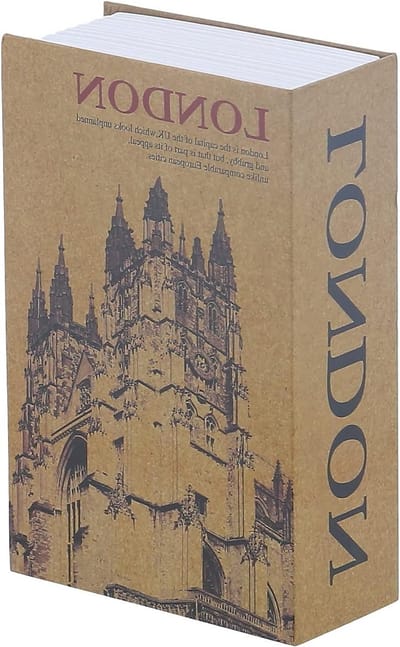 Boek Kluis - Geheime Spaarpot - Waardevolle Spullen Opbergen - Met Codeslot - 18x11.6x5.5cm - Standaard