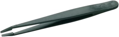 Plastic Tweezer - Precisie Tang - Elektronica Werk - ESD Veilig - 115 mm - Zwart