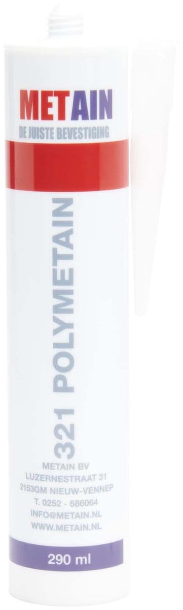 Verankeringskit voor Kluis en Brandkast - Polymet - Verlijmen en Verankeren Vloer & Wand - Wit - 290 ml