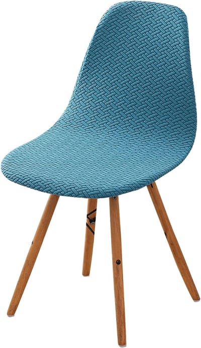 Daity Scandinavische eetkamerstoelhoes stretch keukenstoelhoes hemelsblauw tweedelige set