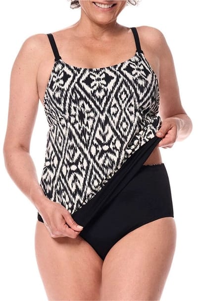 Amoena prothesetankini Salta - Zwart - Maat 44 - Cup B