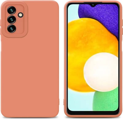 Cadorabo Hoesje geschikt voor Samsung Galaxy A13 5G in FLUID LICHT ORANJE - Beschermhoes gemaakt van flexibel TPU silicone Cover Fluid Case