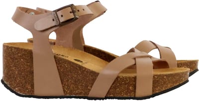 So Final leren sandalen met sleehak