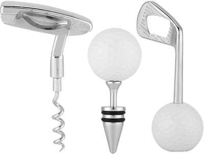 Dailygoods- Flesopener Set - Kurkentrekker - Bieropener - Wijnstopper - Zinklegering - Handig voor Feestjes
