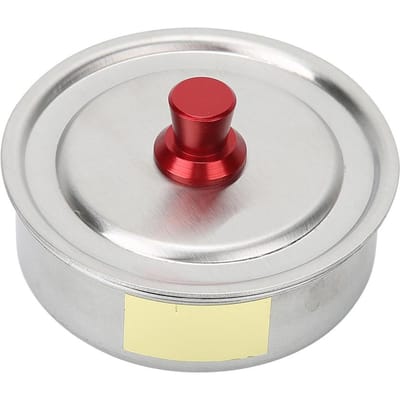 Pot de Lavage d'Huile pour Montre Acier Inoxydable Nettoyage Mouvement de Montre Réparation Accessoire (M) gray