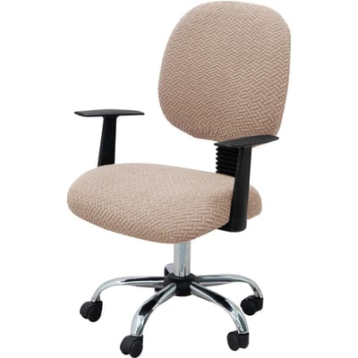 Housses de chaise de bureau extensibles jacquard, housses de siège pour chaise de bureau, amovibles, lavables, protecteur de chaise pivotante