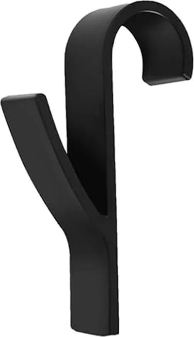 *** Handdoekhaak set (6 stuks) Zwart - Kunststof - Kleding Haak Voor Radiator - Handdoek Houder Hangend aan Verwarming - Badkamer Haken Hangend van Heble® ***