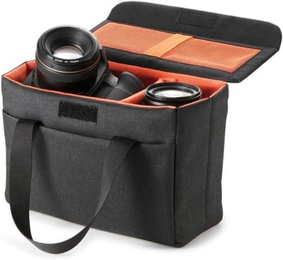 Camera-insert tas voor DSLR en SLR - Schokbestendig, Waterdicht en Opvouwbaar - Handige Organizer met Binnenzak voor Sony en andere camera's