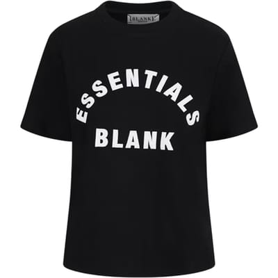 Blank Essentials Dames/Dames Oversized Vriend T-shirt (Zwart)