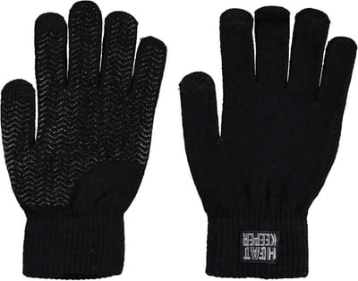 Heat Keeper thermo handschoenen voor kinderen - zwart - Warme handschoenen - voor jongens/meisjes 5-8 jaar