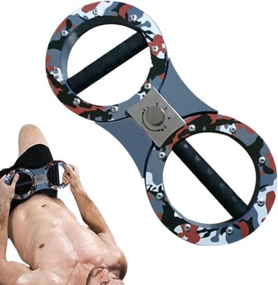 Krachttrainingsapparaat - Arm trainer - Bovenlichaam trainen - 24-traps weerstand - 38 x 17 x 3 cm - Rood