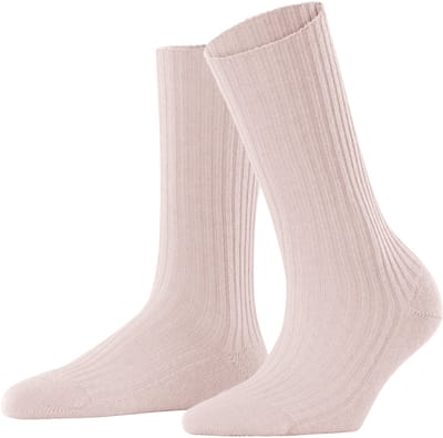 FALKE Cosy Wool Boot eenkleurig wol sokken dames roze - maat 35-38