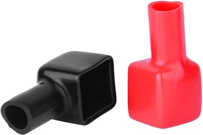 Batterijpool afdekkingen - Poolkappen Accupool beschermers - Accu Bescherming - Eenvoudig te onderscheiden - 45 x 20 mm