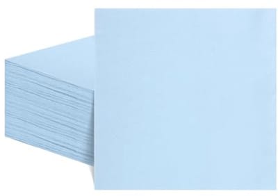 Lichtblauwe servetten - Papieren servetten - Feestelijke decoratie - Zachte dubbellaagse kwaliteit - 25 x 25 cm - Lichtblauw