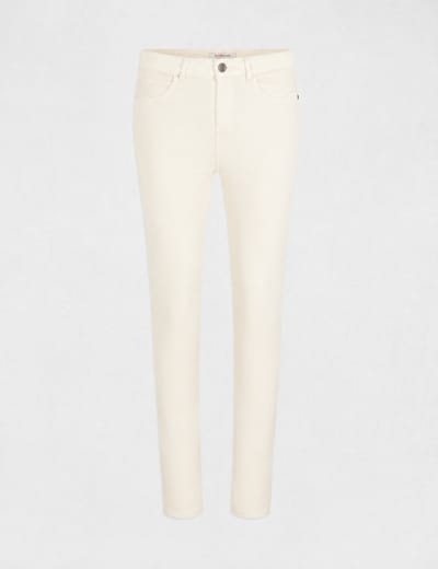 Morgan - Slim Standard-Waisted Trouser 231-PRETTY1 - Color: Ivory,Maat: 34
