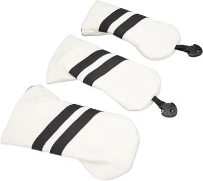Hoogwaardige Club Hoofdkappen voor Golf - PU Driver, Fairway en Hybrid Bescherming met Rotatable Label en Stofbescherming