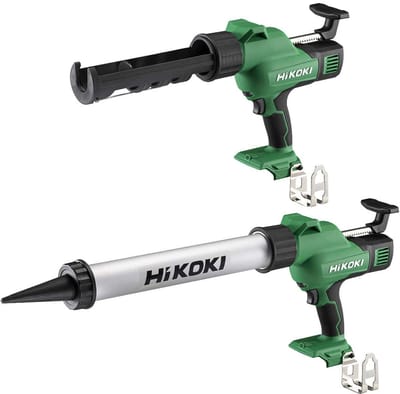 Hikoki 18 Volt accu kitspuit 300ML + 600ML - standaard met houder voor kokers en worsten zonder accus en lader in doos