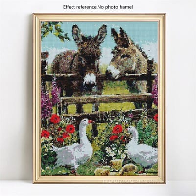 5D bricolage point de croix Animal diamant mosaïque diamant broderie affichage complet diamant peinture 20X30CM