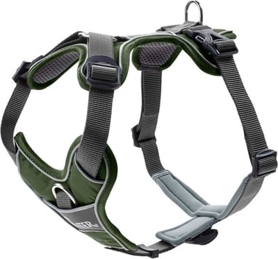 Hunter Harnas Divo Groen&Grijs - Hondentuig - L 72-100 Cm