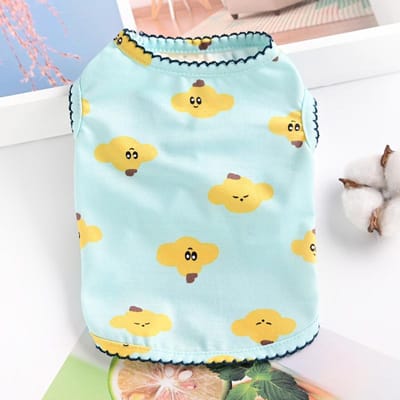 Puppenkleding Comfortabel Ademend Huisdier Vest Kleding Teddy Haar af Zomer Cartoon Huisdier Benodigdheden Schattige Hondenkleding Zomer XS