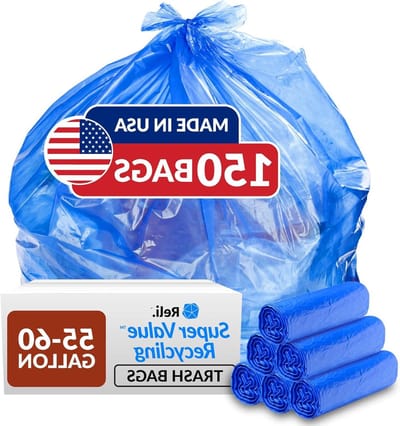 Vuilniszakken - Afvalzakken - Huishoudelijk Gebruik - Extra Sterk - 150 Stuks - Blauw