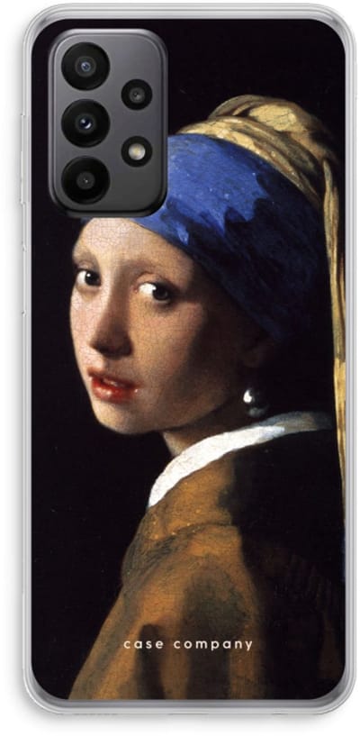 Hoesje geschikt voor Samsung Galaxy A23 hoesje - The Pearl Earring - Soft Cover Telefoonhoesje - Bescherming aan alle Kanten en Schermrand
