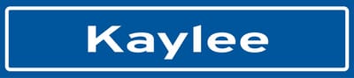 Fotofabriek Straatnaambord Kaylee | Straatnaambord met naam | Cadeau Kaylee