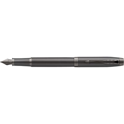 Parker IM Monochroom Titanium Fountain pen m Blauw