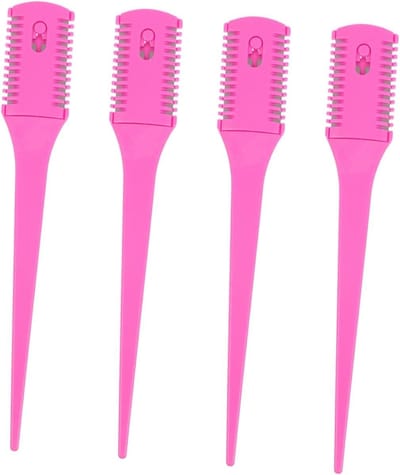 GLEAVI 4stuks Verstelbare Puntige Kam Knippen Stylen Lichtgewicht Duurzaam Voor Thuisgebruik Professionele Kappers Haarverzorgingsaccessoire