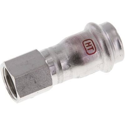 Perskoppeling - 22mm & Rp 1/2'' Persmof - RVS