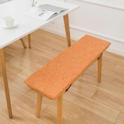 Bank Kussen - Zitkussen Buiten - Ontspannen Zitten - Antislip Onderkant - 120x50x5cm - Oranje