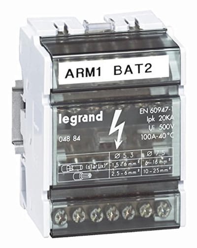 Klemblok 4P/100A Elektrische Installatie