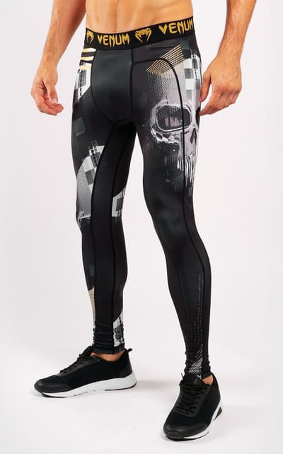 Venum SKULL Legging Spats Tights Zwart Goud - XS - Jeans Maat 28