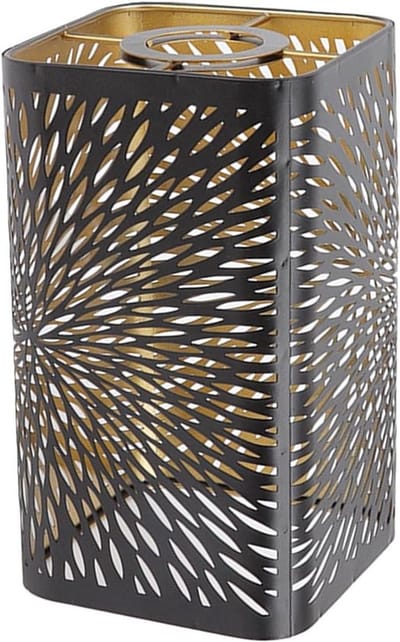 SnelShoppen - Wrought Iron Lampshade Tafellamp - Afneembare Lampenkap met Hollow Carving - E27/E26 Geschikt - Decoratieve Verlichting voor Slaapkamer,